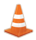 TCR8745 CONSTRUCTION CONE ACCENT CUTOUT