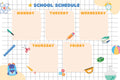 VCL002 SCHOOL SCHEDULE POSTER