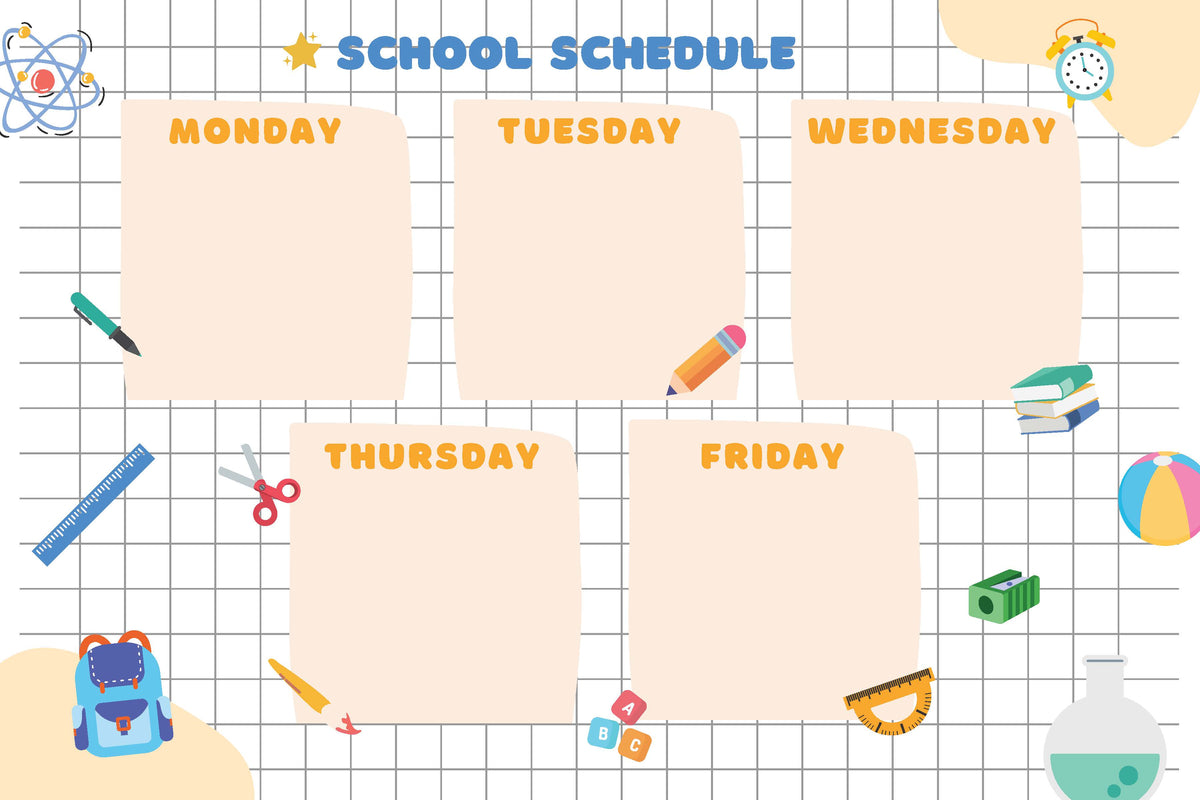 VCL002 SCHOOL SCHEDULE POSTER