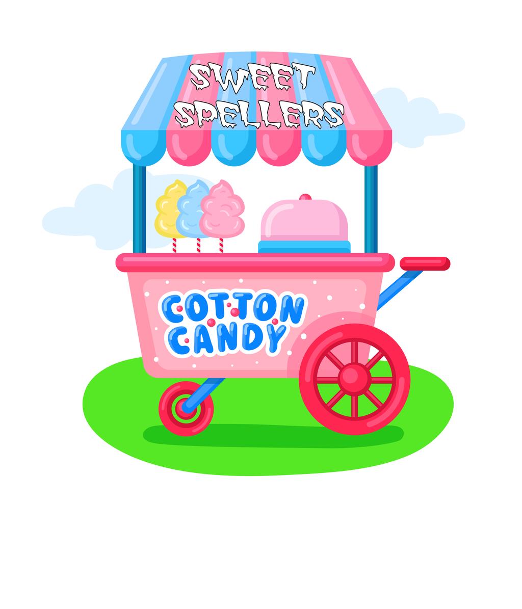 VCP2125 SWEET SPELLER COTTON CANDY STAND