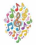 VCP9001 MUSICAL NOTES CENTERPIECE