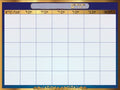 VS2006A BLUE GOLD CALENDAR YIDDISH