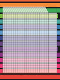 VYG130 YIDDISH COLORFUL GRIDS CHART