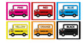VYL033 BUSES COLOR POSTER