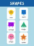 VYL040 SHAPES HAPPY POSTER