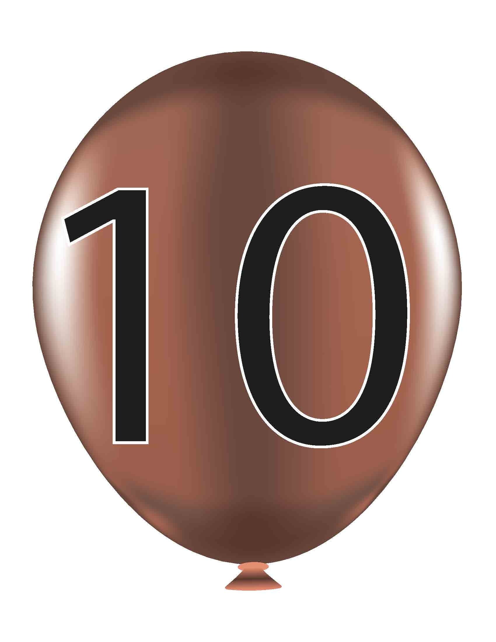 VYL221 FLY HIGH NUMBER BALLOONS 1-10