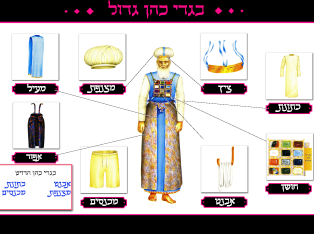 VYL3749 BIGDEI KOHEN GADOL WITH PICTURES AND WORDS