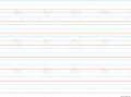 A92010 Write-on Wipe-off Looseleaf Paper White - 17x22’’ - Learning Charts Yiddish