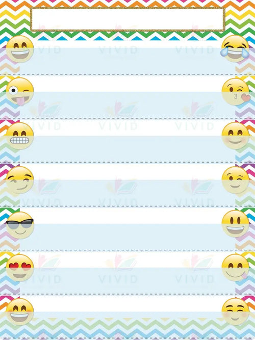 A94000 Schedule Chart with Pockets Smile - 17x22’’ - Calendars
