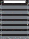 A94300 Schedule Chart with Pockets Black - 17x22’’ - Calendars