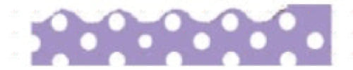 DO1383405 LAVENDAR POLKA DOTS BORDER - Bulletin Trimmers