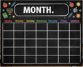 VES9000 CHALKBOARD STYLE CALENDAR