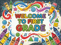 VEW9003 HAPPY CRAYON WELCOME