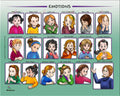 NS102 Emotion Poster Girls English - 18x24’’ - Learning Charts Yiddish