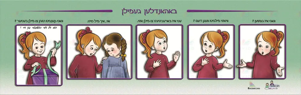 NS104 Emotion Banner Yiddish - Learning Charts Yiddish