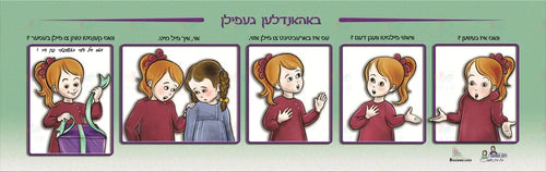 NS104 Emotion Banner Yiddish - Learning Charts Yiddish