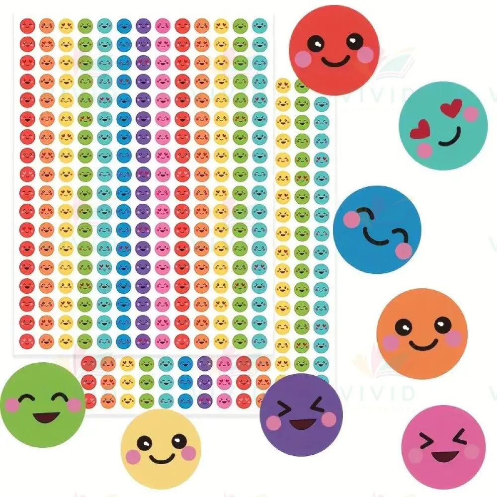 ON101 Smile Multi Stickers -.5’’ - Classroom Management and Teacher Aid