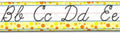SC10015 Cursive letters with orange and yellow border - Learning Charts English