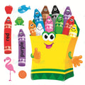 T8076 Colorful Crayon Bulletin - varies - Bulletin Sets