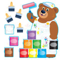 t8209 Happy Bear Paint Bulletin - varies - Bulletin Sets