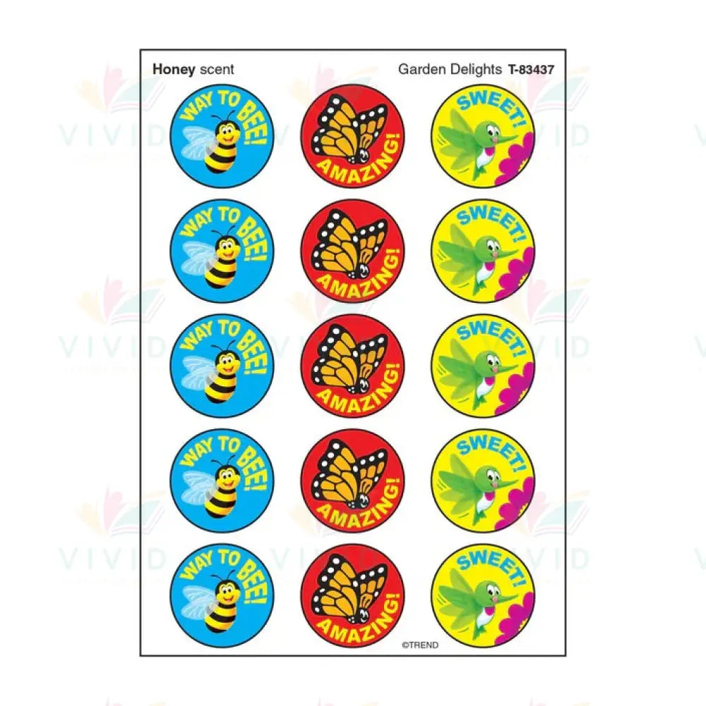 T83437 SMELLY BEE STICKERS - 1’’ - Classroom Management and Teacher Aid