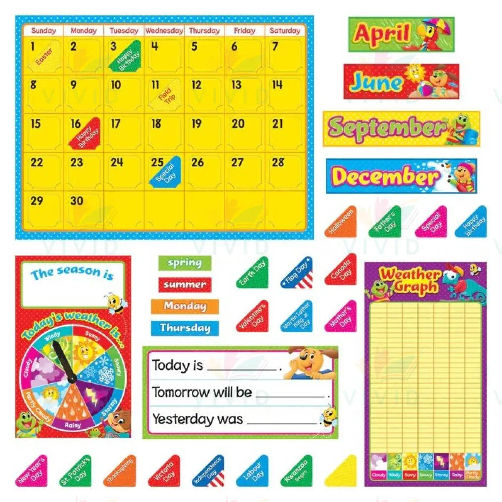 T8420 Colorful Pal Calendar Full Set - Calendars