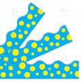 T92158 BLUE POLKA DOT BORDER - Bulletin Trimmers
