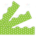 T92664 LIME POLKA DOT BORDER - Bulletin Trimmers