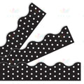 T92671 BLACK AND WHITE POLKA DOT BORDER - Bulletin Trimmers