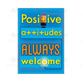 TA67051 Positive Attitudes Poster - 12x18 - Inspirational Quotes English