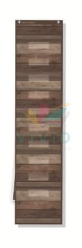 TCR20331 Dark Wood 10 Pocket File Storage Pocket Chart - 14x58’’ - Calendars