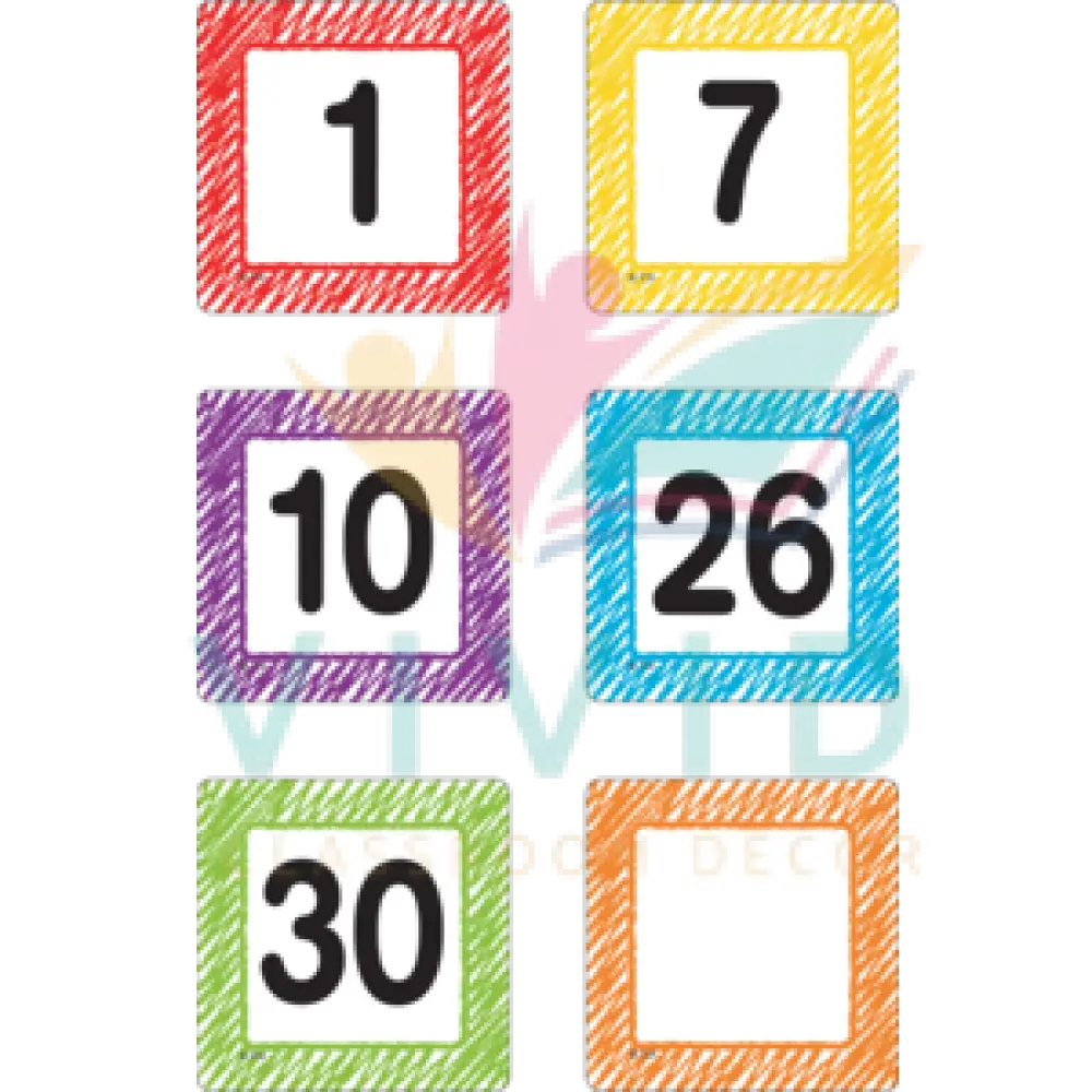 TCR3426 WaterColor English Cards - 2.5’’ - Calendars