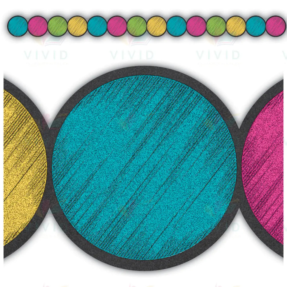 TCR3498 WATERColor CIRCLE BORDER - Bulletin Trimmers