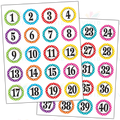 TCR3567 Number Stickers - 1’’ - Classroom Management and Teacher Aid