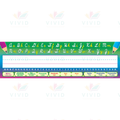 TCR4308 Script ABC Name|Desk Plates - 3.5x11.5’’ - Classroom Management and Teacher Aid