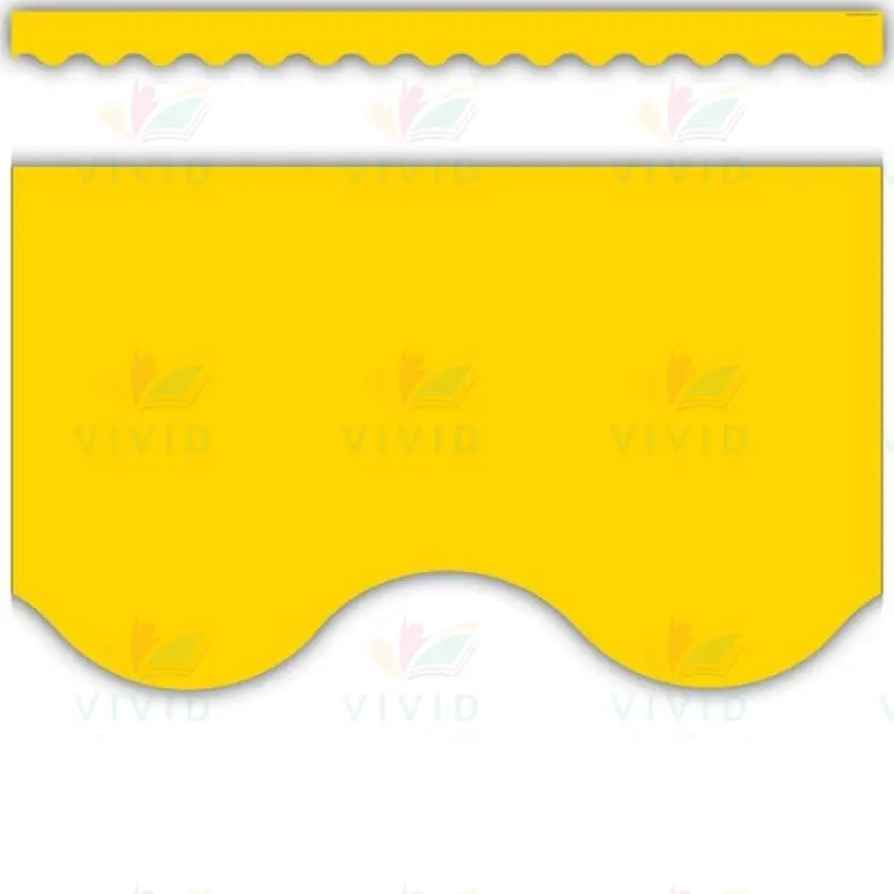 TCR4599 YELLOW GOLD SCALLOPED BORDER - Bulletin Trimmers