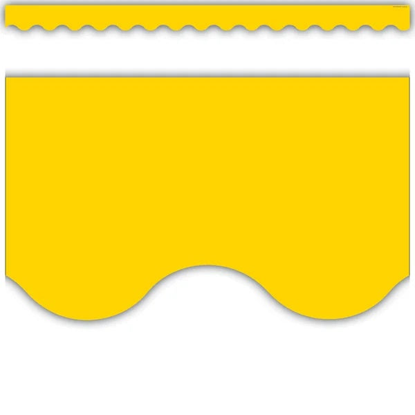 TCR4599 YELLOW GOLD SCALLOPED BORDER