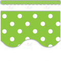 TCR4669 GREEN POLKA DOT BORDER - Bulletin Trimmers