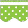 TCR4669 GREEN POLKA DOT BORDER