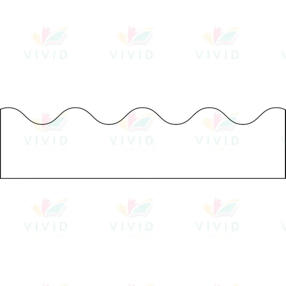 TCR5595 White Bulletin Board Borders - Bulletin Trimmers