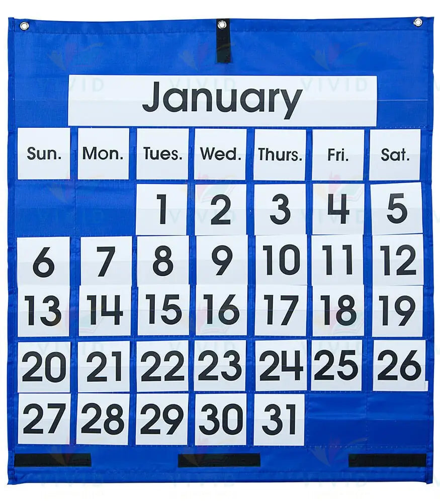 TCR5605 Pocket Calendar Chart - 25x28’’ - Calendars