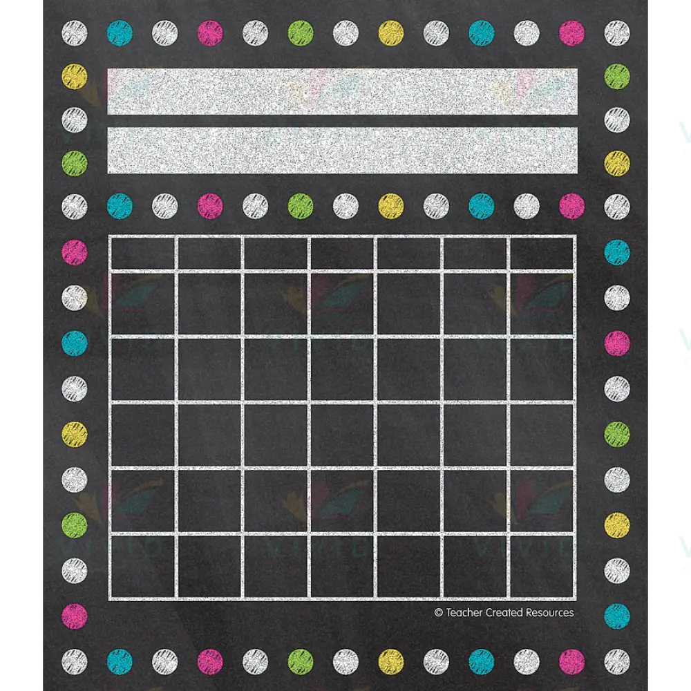 TCR5625 Black Chalkboard Incentive Chart - Classroom Management and Teacher Aid