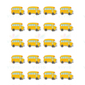 TCR5651 Bus Stickers - 1’’ - Classroom Management and Teacher Aid