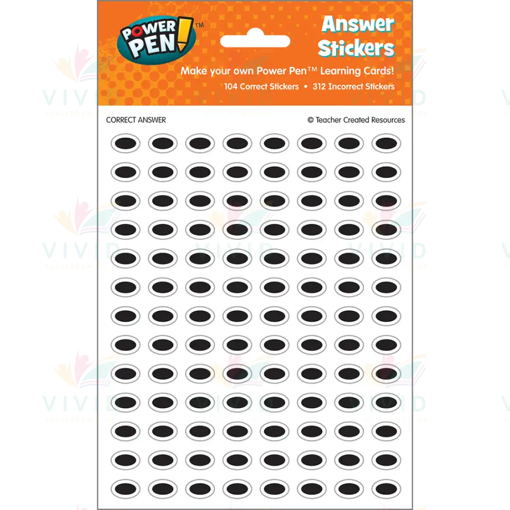 TCR6168 Power Pen Stickers - Classroom Management and Teacher Aid