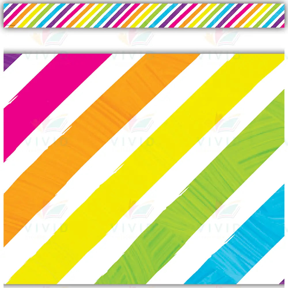 TCR6927 STRAIGHT Color STRIPED BORDER - Bulletin Trimmers