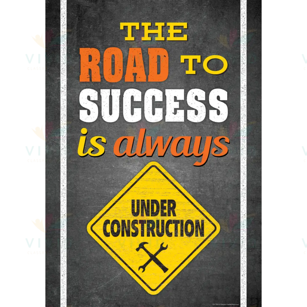 TCR7434 The road to… poster - 12x18 - Inspirational Quotes English