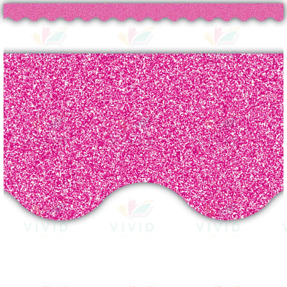 TCR77021 PINK SPARKLE BORDER - Bulletin Trimmers