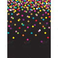 TCR77037 Colorful Confetti on Black Better Than Paper Bulletin Board Roll - 4x12 ft - Bulletin Roll Paper