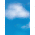 TCR77367 Clouds Better Than Paper Bulletin Board Roll - 4x12 ft - Bulletin Roll Paper