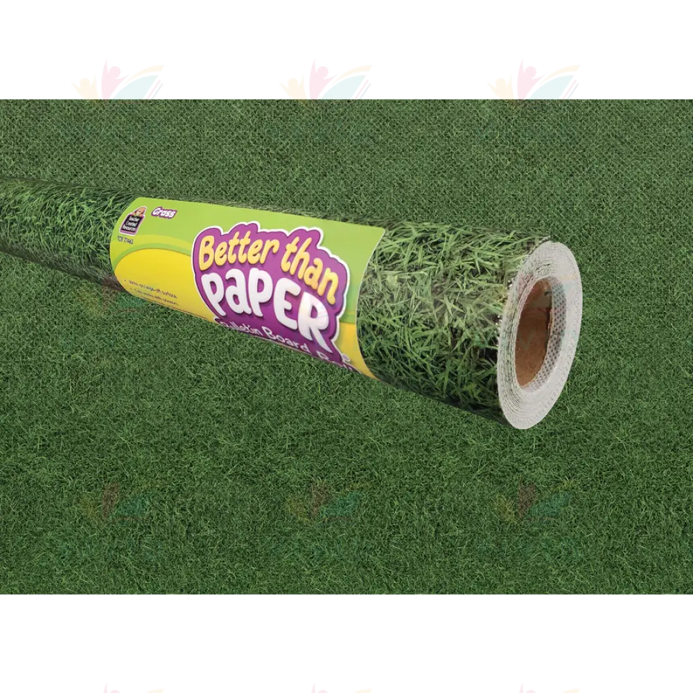 TCR77463 Grass Better Than Paper Bulletin Board Roll - 4x12 ft - Bulletin Roll Paper